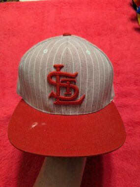 American Needle St Louis Cardinals 1918 Cooperstown Pinstripe Hat Green Under